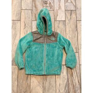 The North Face girls Toddler size 3T green/gray fleece jacket